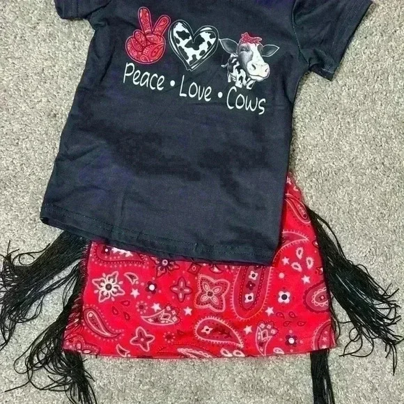 Baby/toddler two piece bandana skirt set - Picture 5 of 5